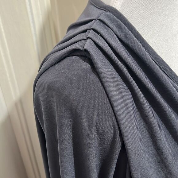 Last Tango Ruched Overlay Dress Grey Women’s Large ~ Bundle 3 - Free Shipping! - Picture 2 of 5